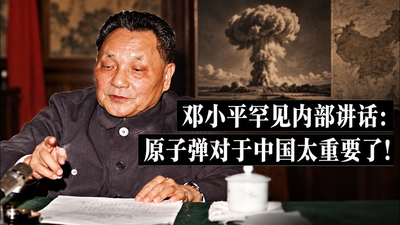 【罕见原声】邓小平视察高能所:1988年谈原子弹与大国地位